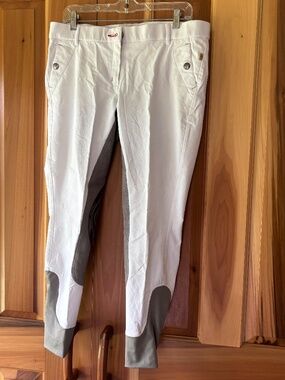 Devonaire Full seat white 32R riding breeches